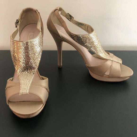 Glint | Gillian Satin Platform Sandals - Picture 4 of 13